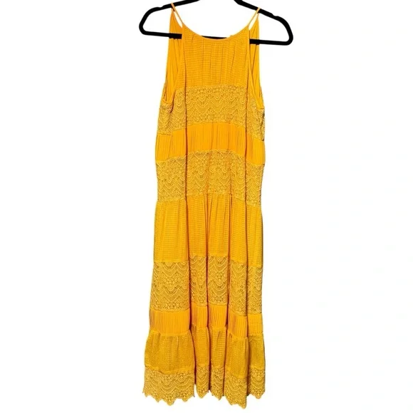 HD in Paris | Anthropologie Villanelle Lace Midi Length Sleeveless Dress Small - Picture 3 of 11